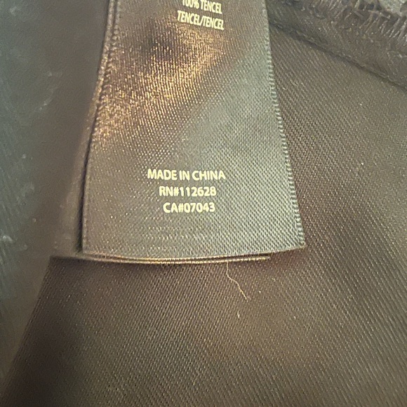 Tahari Black Drawstring Waist Vest Shawl Collar Slit Pockets Back Vent - Picture 11 of 11